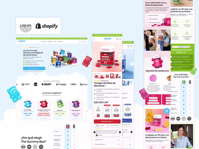 Cover image for E-commerce Design for LATAM's Leading Gummy Brand