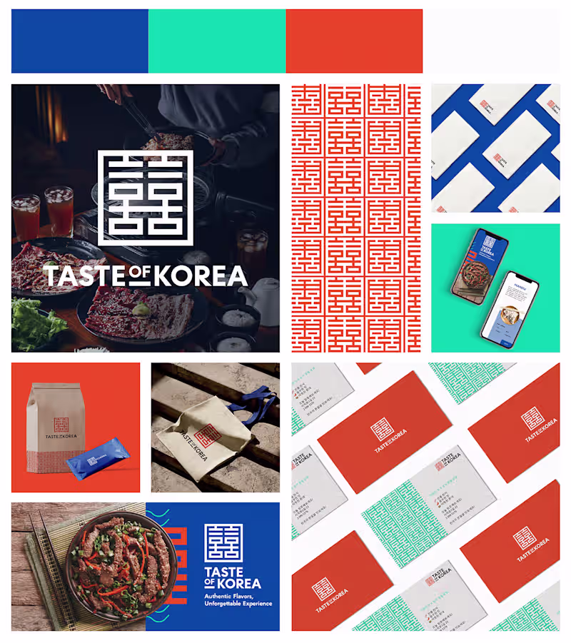 Cover image for Taste of Korea - Brand Identity on Behance