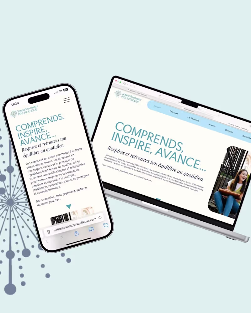Cover image for Digital Presence Development for Psychologist Sophie Trentesaux