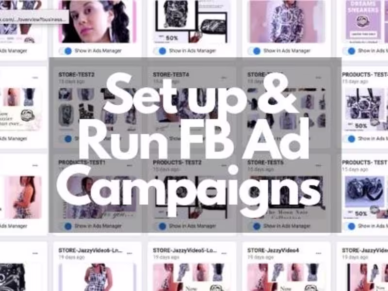 Cover image for Set up and run your Facebook ad campaigns