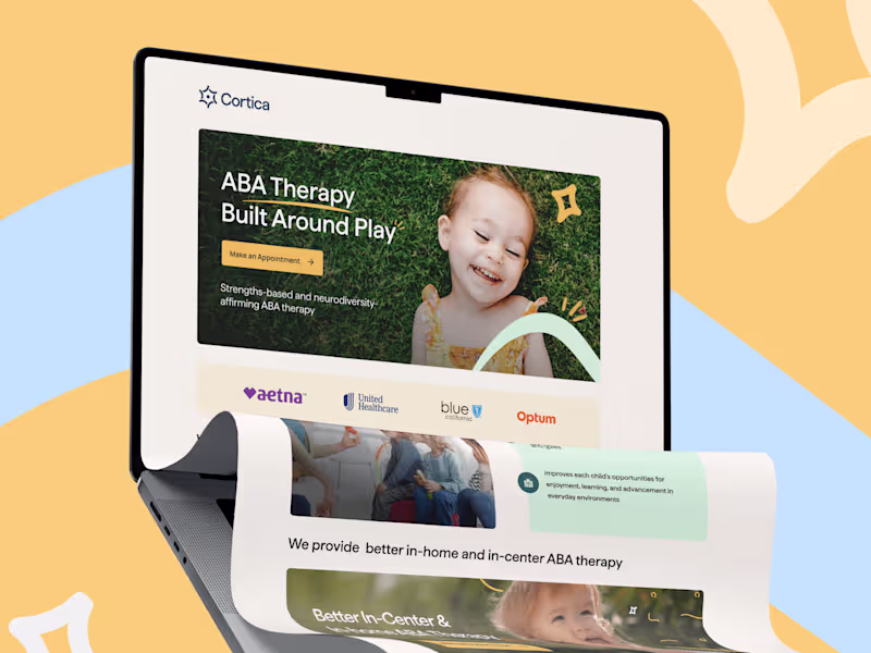 Cover image for Cortica Care - Webpages Redesign