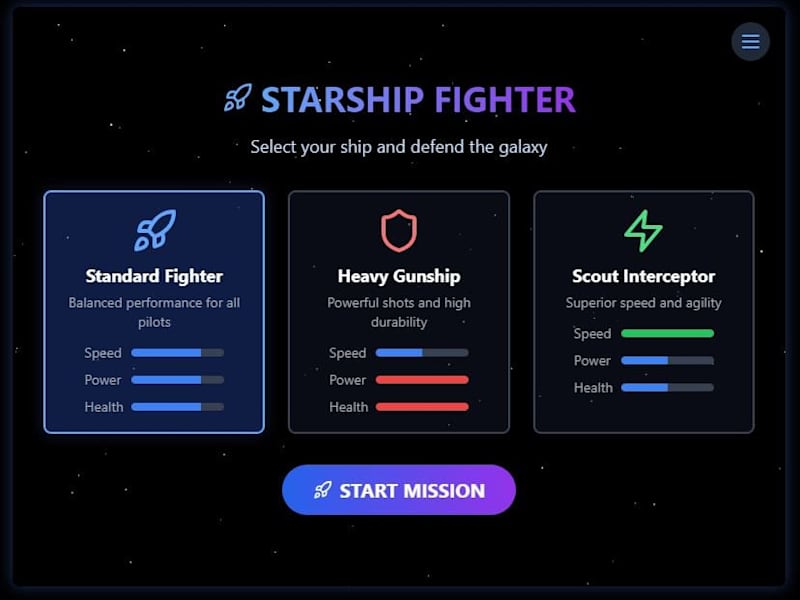 Cover image for Starship Fighter Game Development