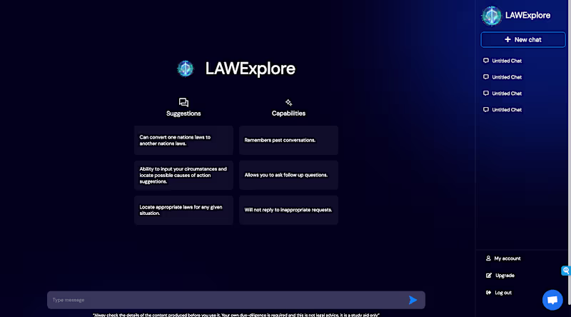 Cover image for LawExplore AI Legal Document Intelligence