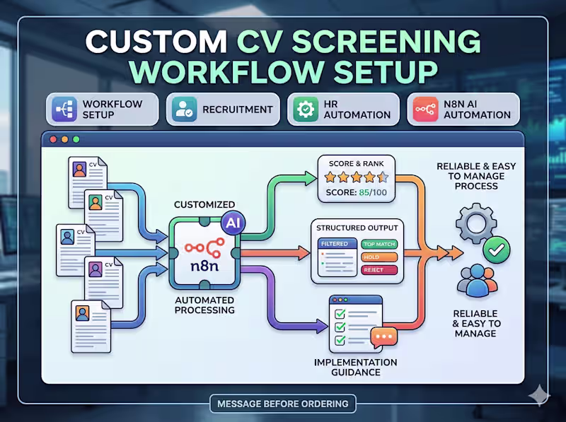 Cover image for Custom CV Screening Workflow Setup