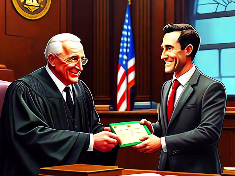 Cover image for Funny Conversion b/w Judge & Lawyer