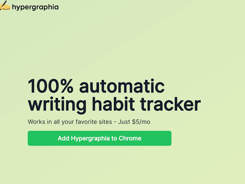 Cover image for Automatic Writing Habit Tracker