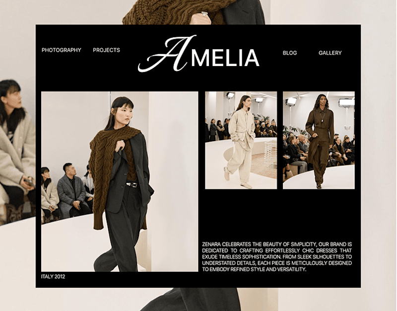 Cover image for Fashion photographer & Art Director portfolio website