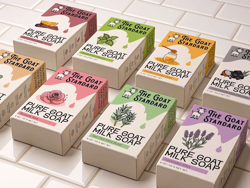 Cover image for The Goat Standard-Soap Brand Identity & Packaging Design
