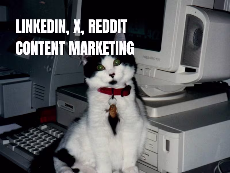 Cover image for LinkedIn, X, Reddit Content Marketing 