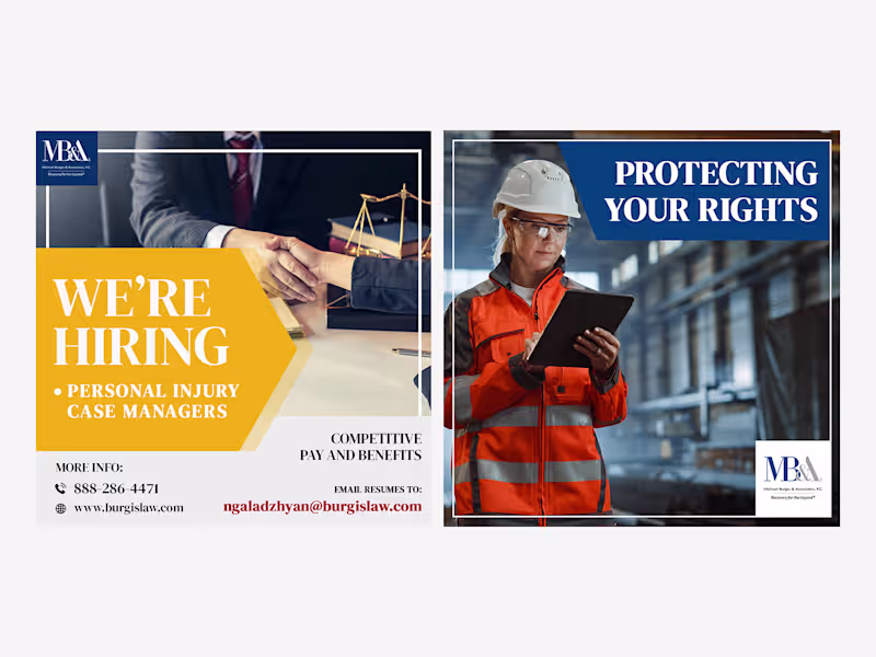 Cover image for Social media graphics designed for