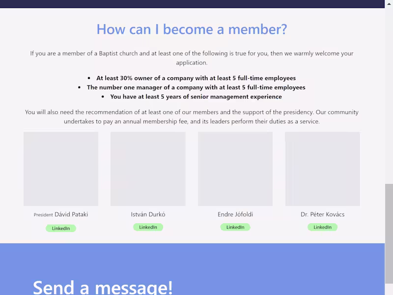 Cover image for Company Landing Page
