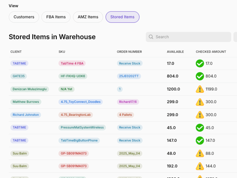 Cover image for Amazon Fulfilment Management App