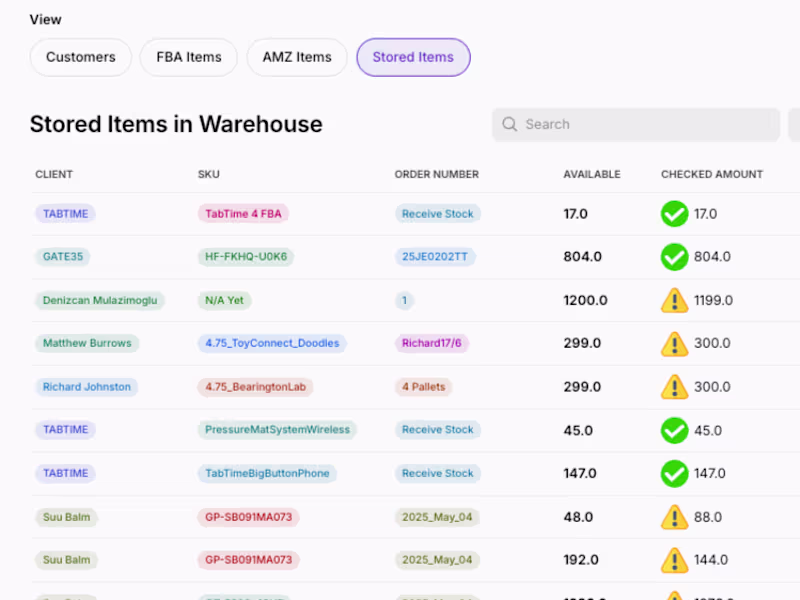 Cover image for Amazon Fulfilment Management App