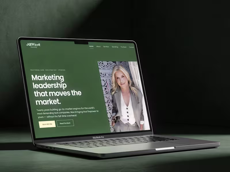 Cover image for Framer Website Design and Development for AllWest Consulting