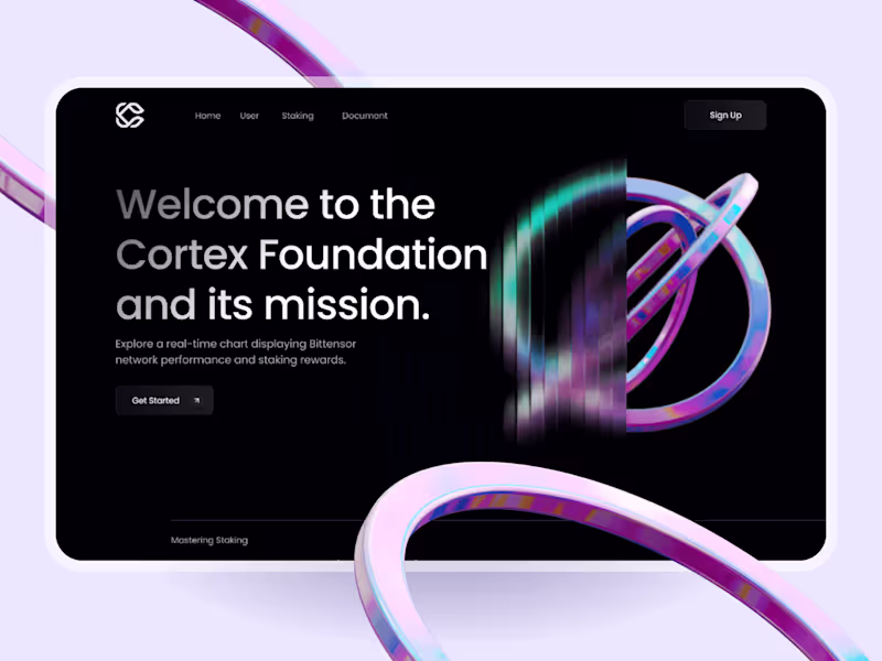 Cover image for Cortex Website Design Web3