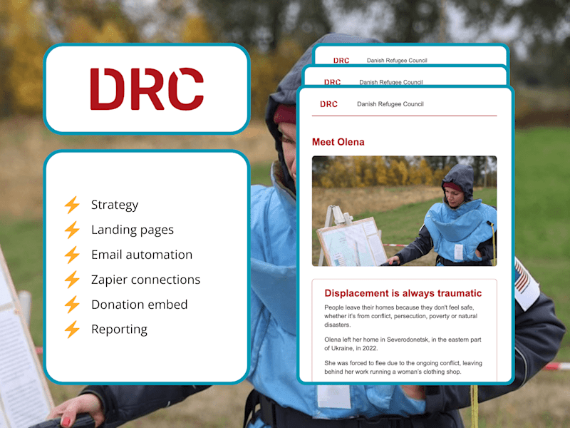 Cover image for Email automation success for a large international NGO