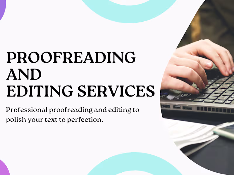 Cover image for I will proofread, edit, and improve your writing