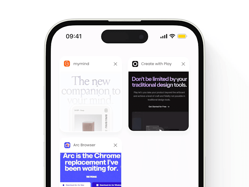 Cover image for Browser tab delete interaction 