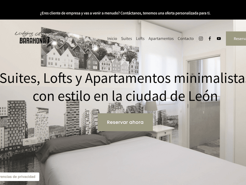 Cover image for Hotel Website | Squarespace Design & Storytelling