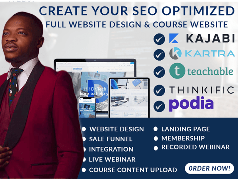 Cover image for I will design a responsive, SEO, Website for your business