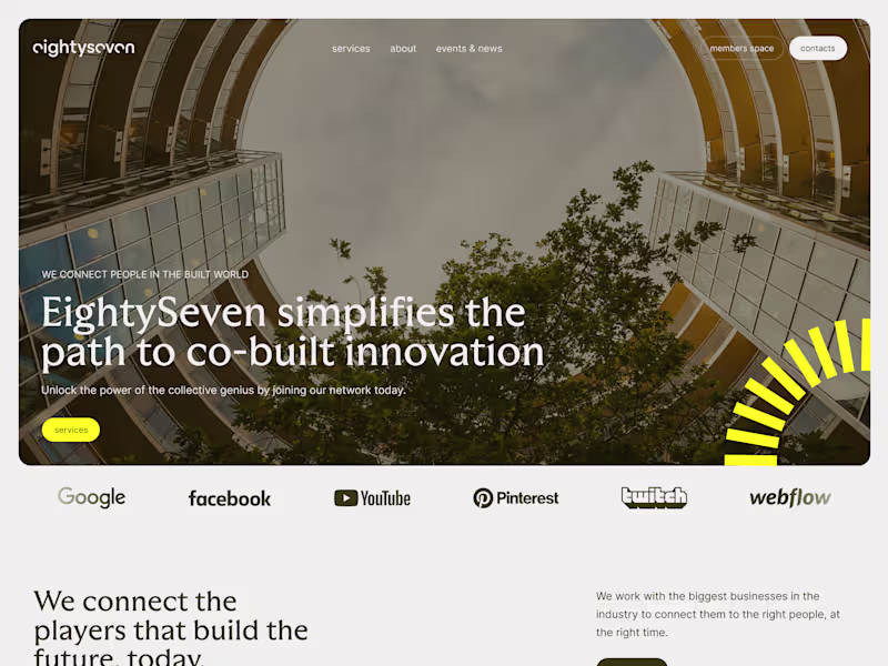 Cover image for Web Design for EightySeven