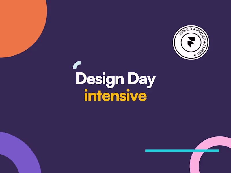 Cover image for Design Day Intensive