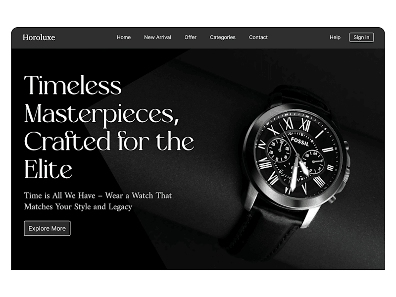 Cover image for Luxury Premium Watch -Horoluxe