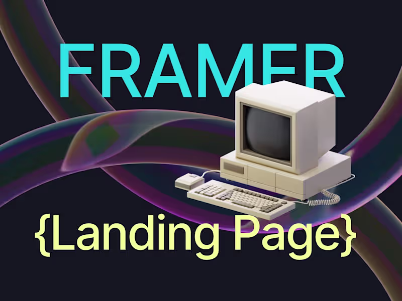 Cover image for Framer Landing Page Development  