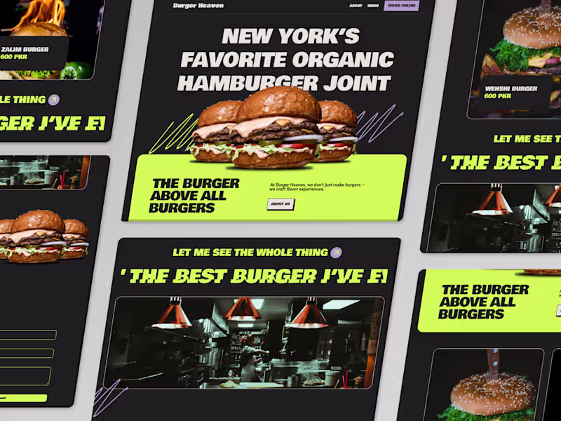 Cover image for Burger Resturant Website