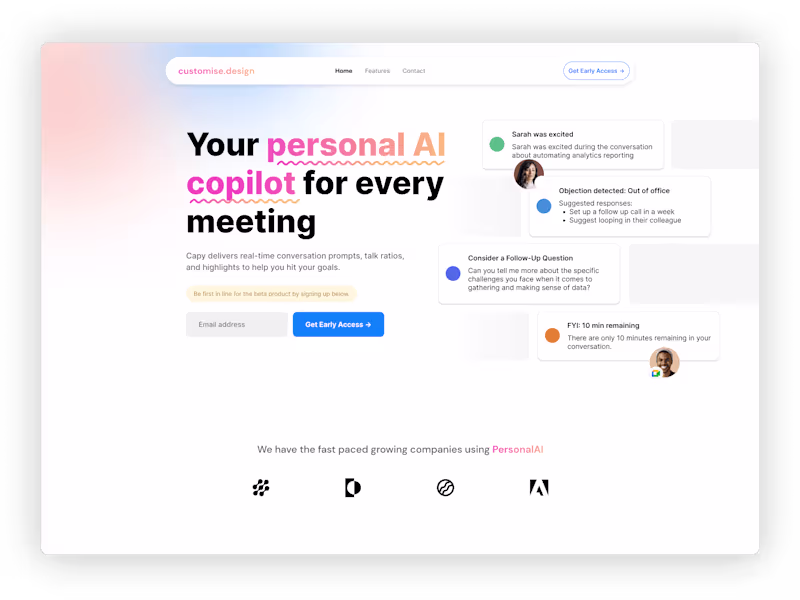 Cover image for Framer Landing Page (Design & Development) ✨✨