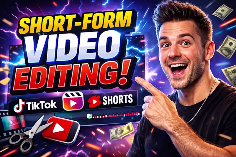 Cover image for Short-Form Video Editing (TikTok / Reels / Shorts)