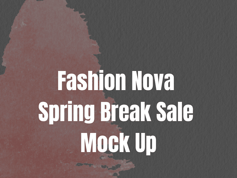 Cover image for Fashion Nova Spring Break Sale Announcement