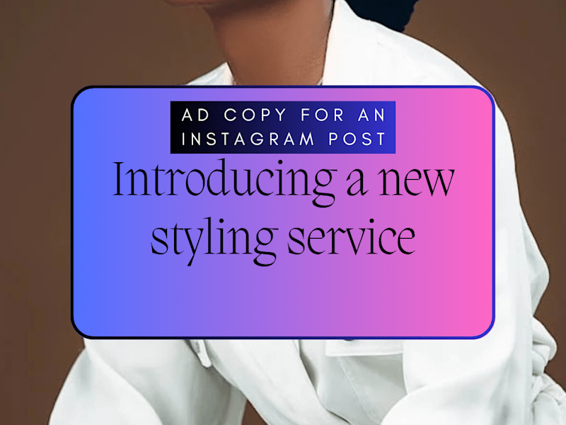 Cover image for Instagram Ad Copy for a fashion brand