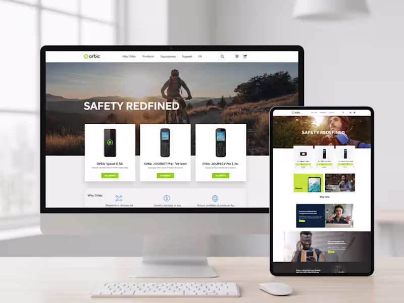 Cover image for Orbic – Ecommerce Web Application for Connected Devices