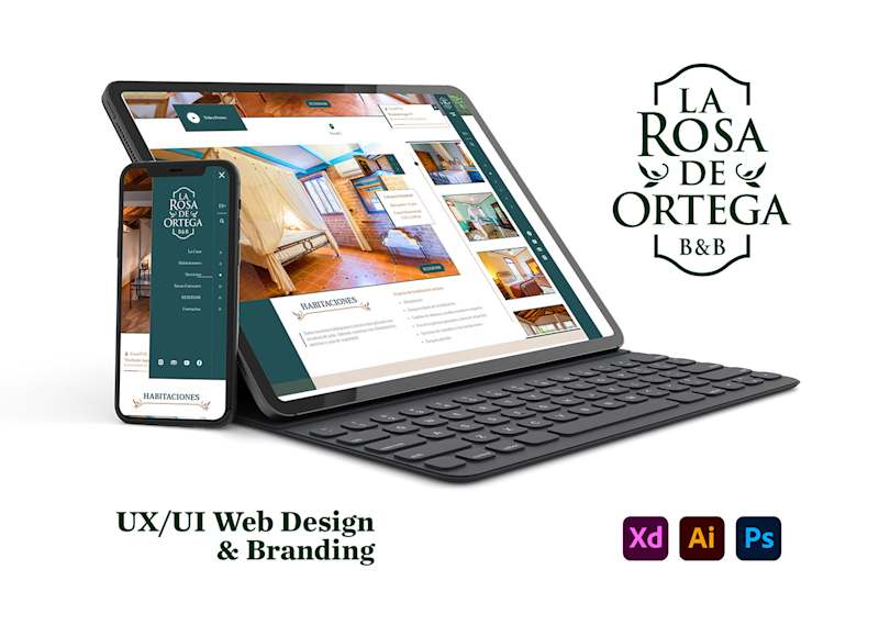 Cover image for Sitio web B&B La Rosa de Ortega. :: Behance