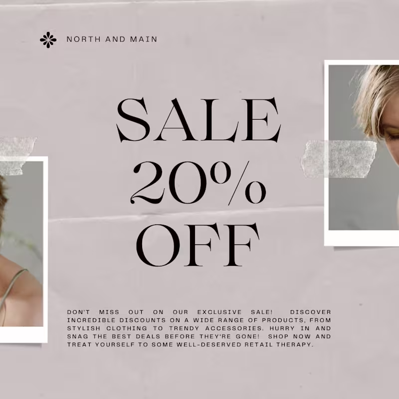 Cover image for Sophisticated sales graphic designed to feel aspirational wh...