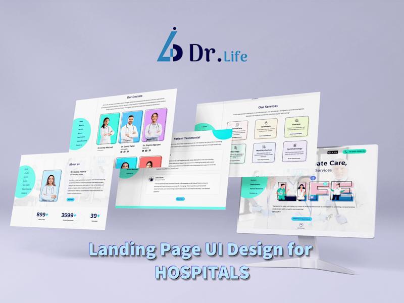 Cover image for LANDING PAGE DESIGN FOR HOSPITAL