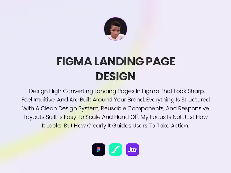 Cover image for Figma Landing Page Design