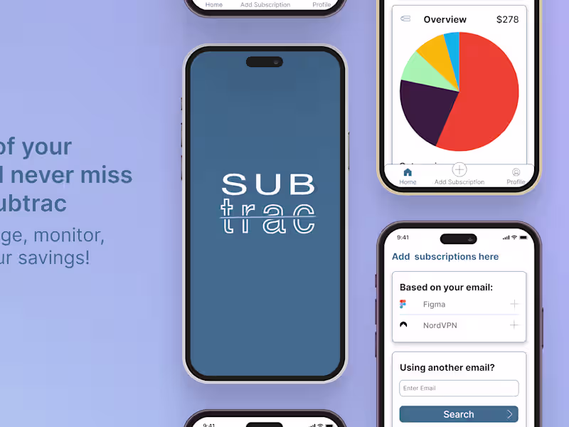 Cover image for Subtrac - track your subscriptions instantly!