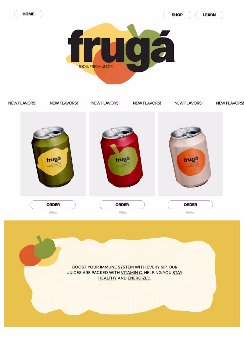 Cover image for FRUGA-BRAND IDENTITY AND LANDING PAGE :: Behance