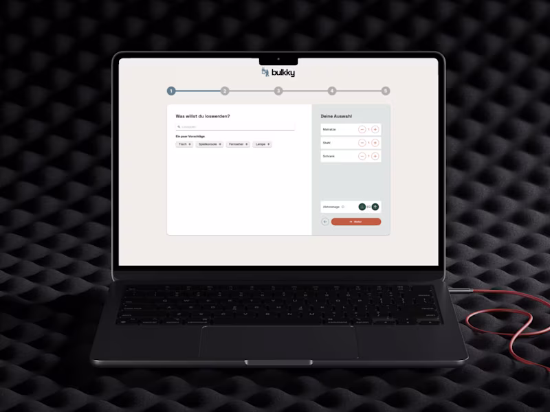 Cover image for Mobile-First Redesign of Bulkky Booking Flow