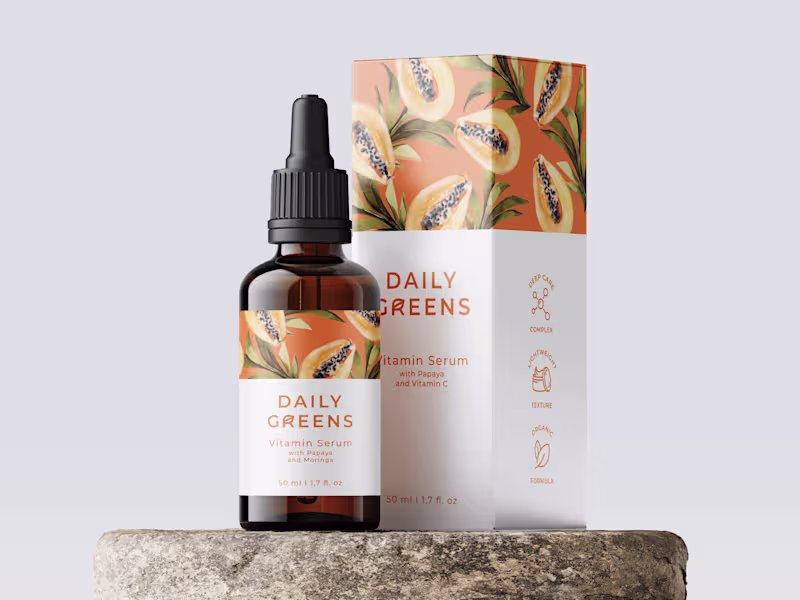 Cover image for Daily Greens Skincare Branding