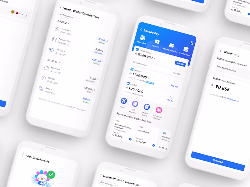 Cover image for Redesigning LazadaPay flows experience for 150M users.