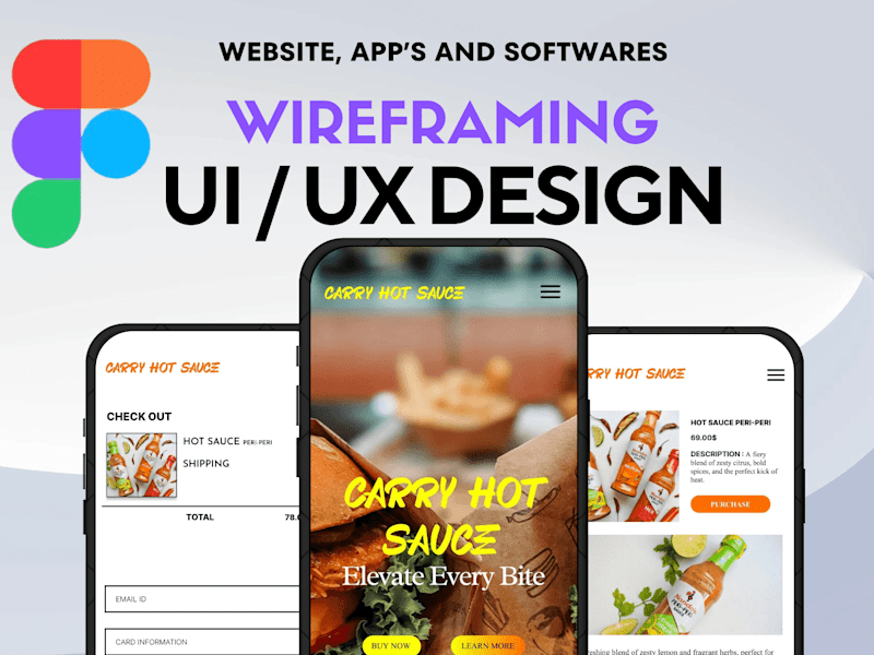 Cover image for Custom UI/UX Wireframes & Prototypes for Mobile Apps & Websites