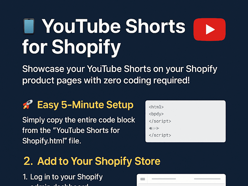 Cover image for YouTube Shorts Integration for Shopify