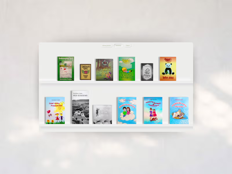 Cover image for Minimalist website for children's book author