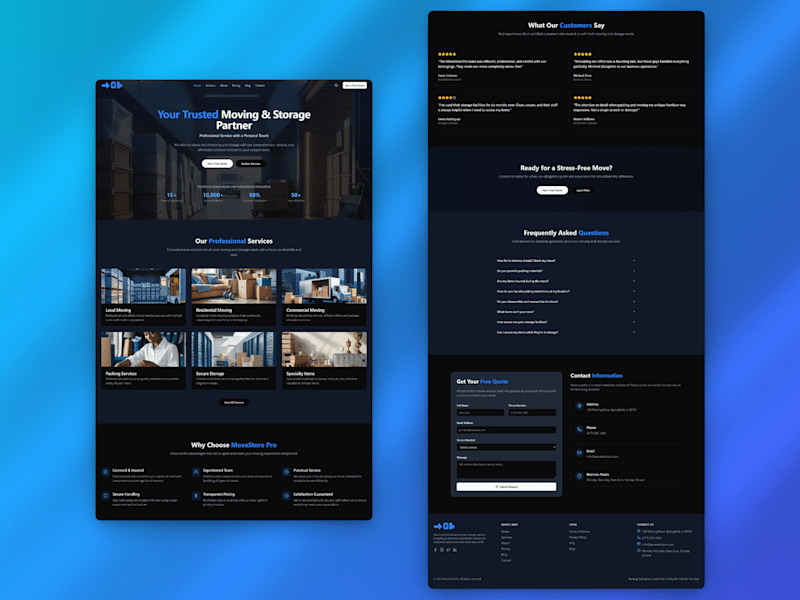 Cover image for MoveStore Pro Website Design