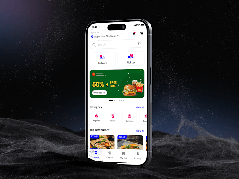 Cover image for Food Delivery UX/UI Design | App Revamp | Piver 2.0
