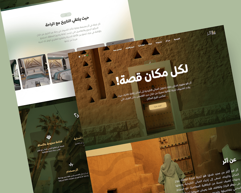 Cover image for Athar - Arabic Hotel website