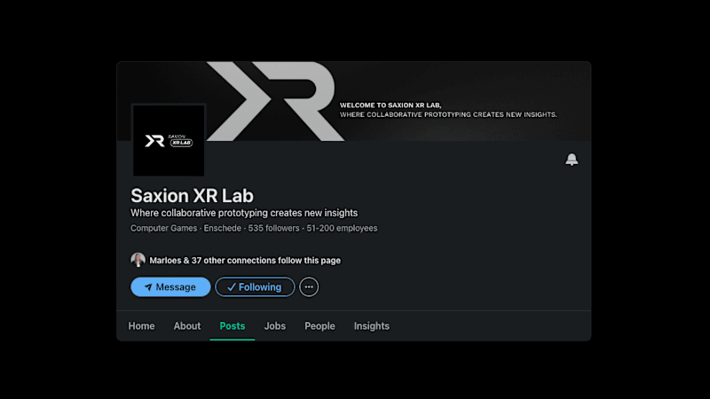 Cover image for Saxion XR Lab